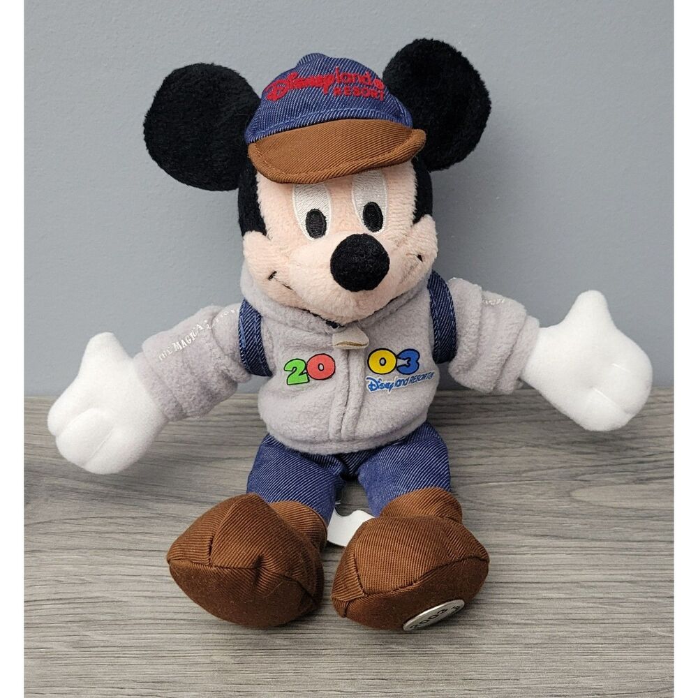 VTG 2003‎ Disneyland Resort Walt Disney Parks and Resorts Mickey Backpack Plush